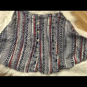 Bebop- Aztec short skirt